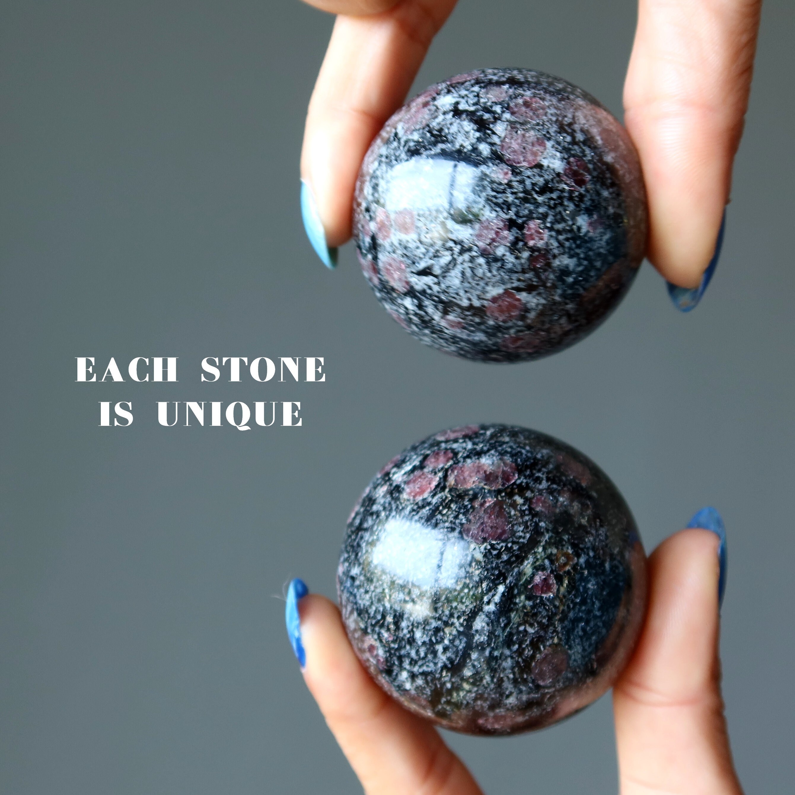 Spinel Sphere Secret Black Biotite Schist Matrix Crystal Ball - Etsy