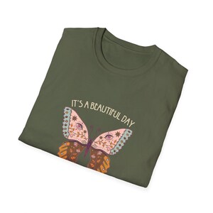Radical Kindness Butterfly T-Shirt – Folk Art Mr. Rogers Inspired Unisex Tee image 6