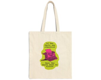Orweillian Inspired Art Tote Bag | 1984 Slogans, Surveillance Art