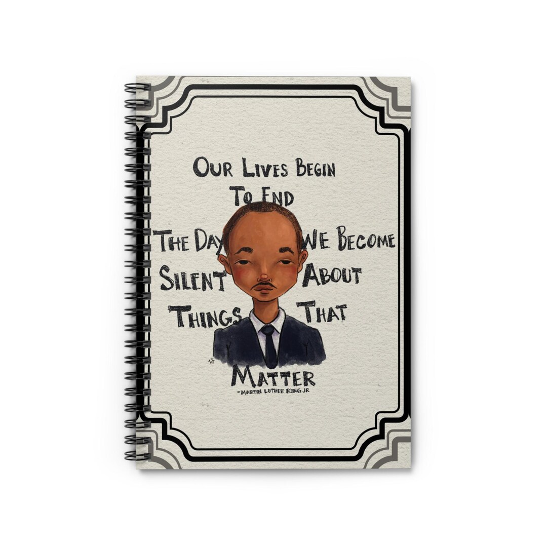 Martin Luther King Jr. Notebook | Spiral Ruled Journal* Rising up ...