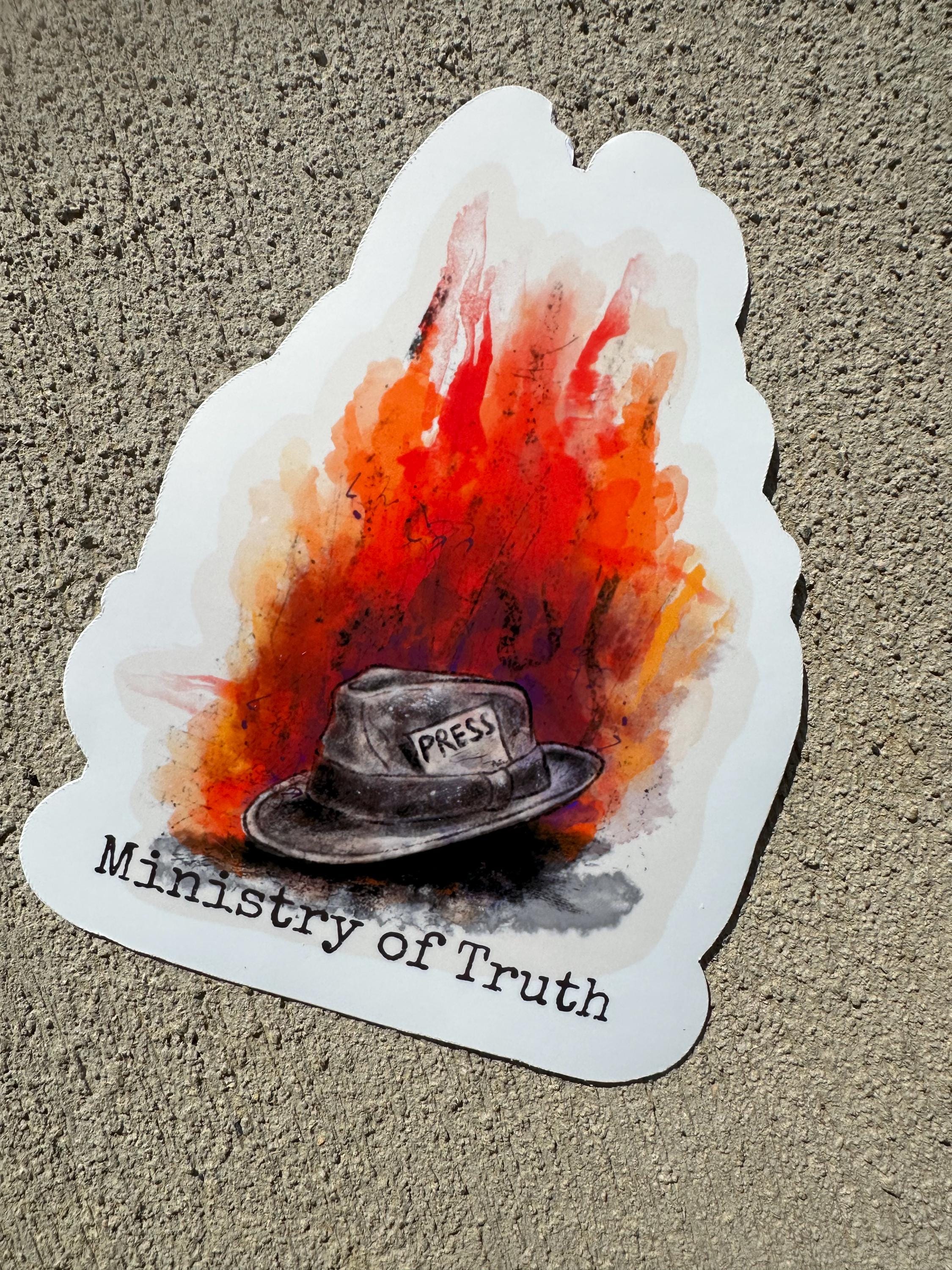 Truth Addict Sticker Ministry of Truth Vinyl Sticker Decal| 1984 Orwell Dystopian Inspired ...