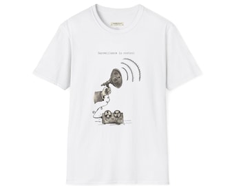 Surveillance Is Control Unisex T-Shirt  Orwell 1984 Inspired Graphic Tee