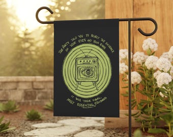 Reject the Evidence Garden Flag Orwell 1984 Multiple Sizes