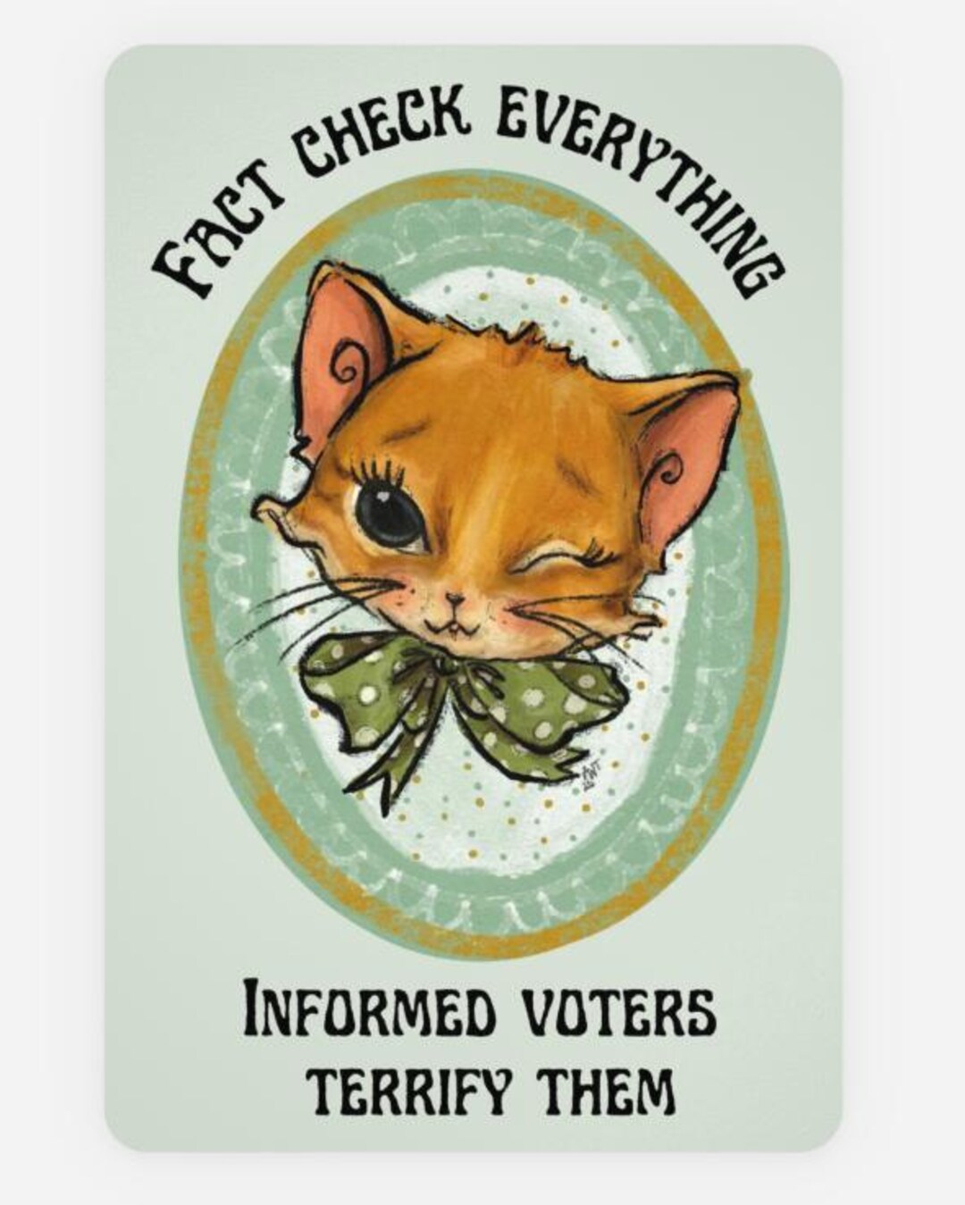 Fact Check Everything Fact Check Everything – Postcard Set – Political Art, Voter Outreach ...