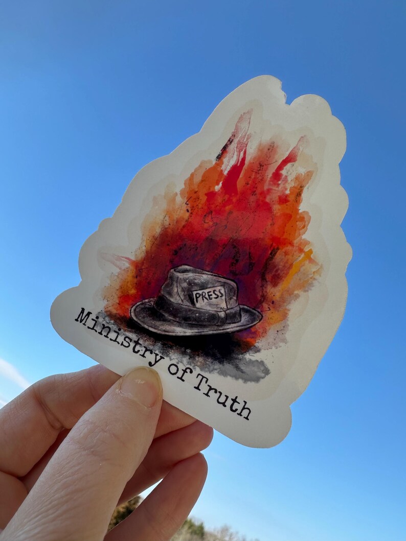 Truth Addict Sticker Ministry of Truth Vinyl Sticker Decal| 1984 Orwell Dystopian Inspired ...