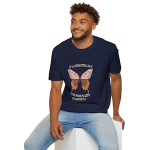 Radical Kindness Butterfly T-Shirt – Folk Art Mr. Rogers Inspired Unisex Tee image 10