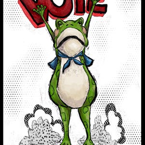 May include: A cartoon frog in green, holding a red sign that says "VOTE". The frog wears a blue bow tie. The image includes the text "Like your rights depend on it" on a white background.
