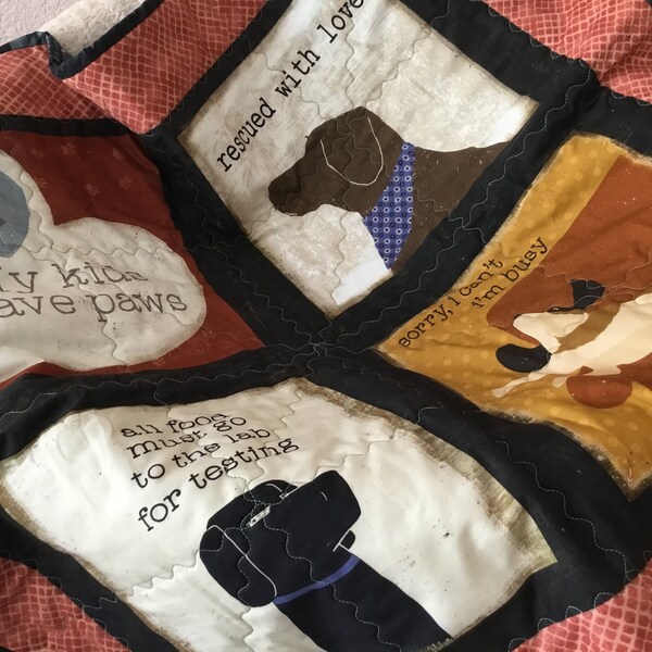 Quilted Dog Blanket Etsy