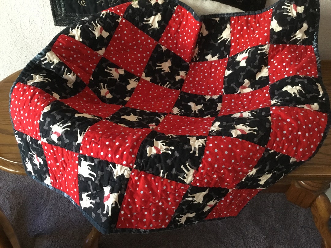 Dog Quilt Dog Blanket Quilted Dog Blanket Quilted Pet Etsy