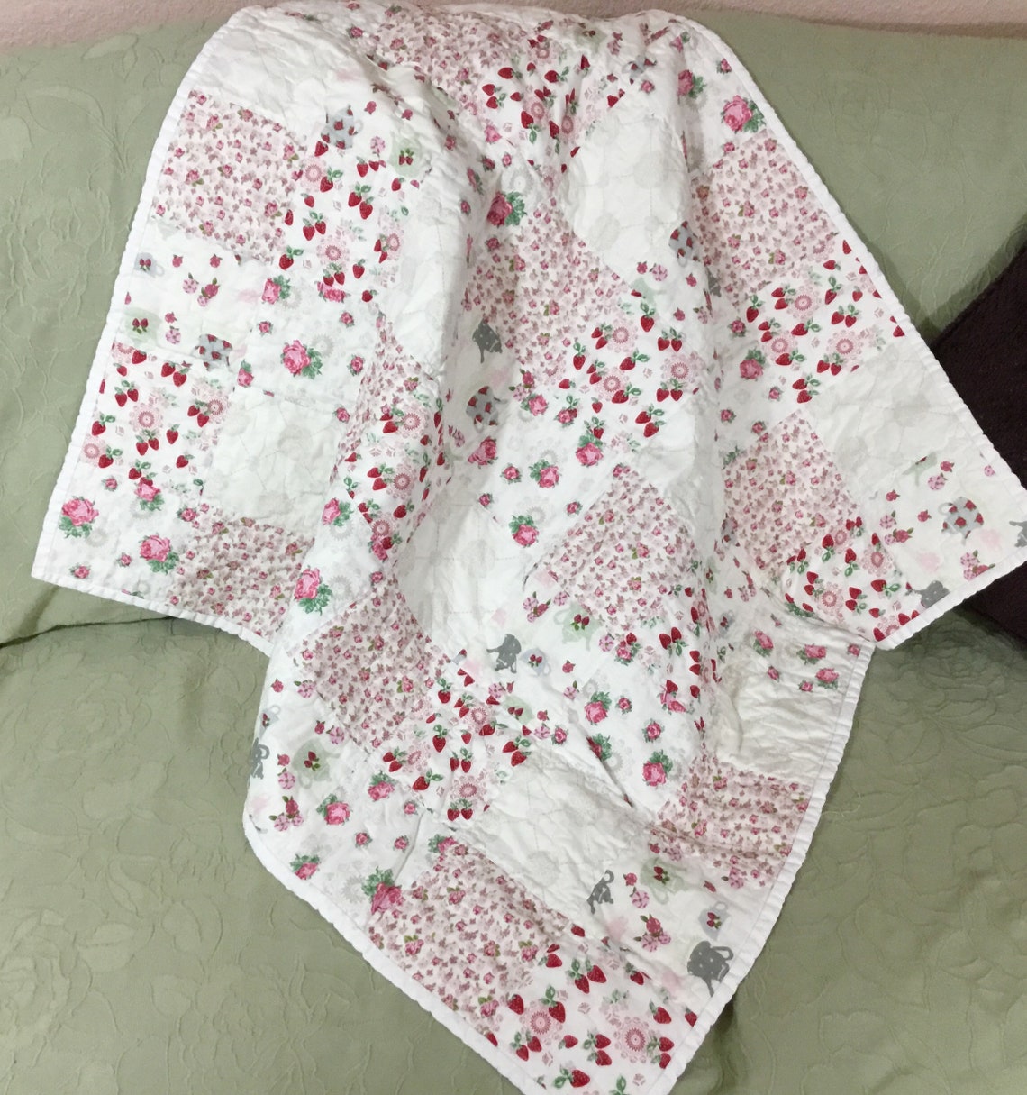 White Baby Quilt Baby Quilt White White Quilt Baby Baby Etsy