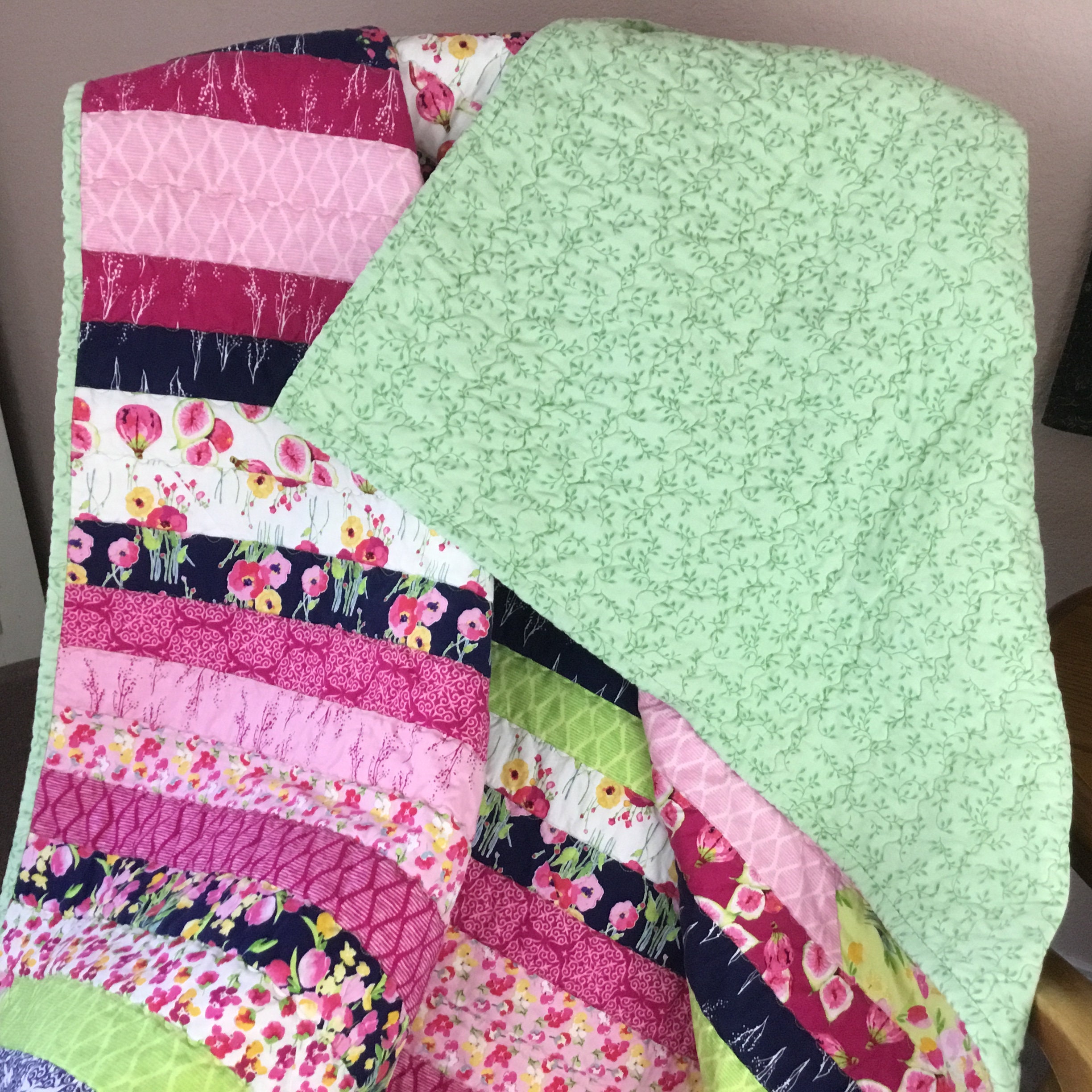 Colcha de jardín floral edredón floral Patchwork edredón | Etsy