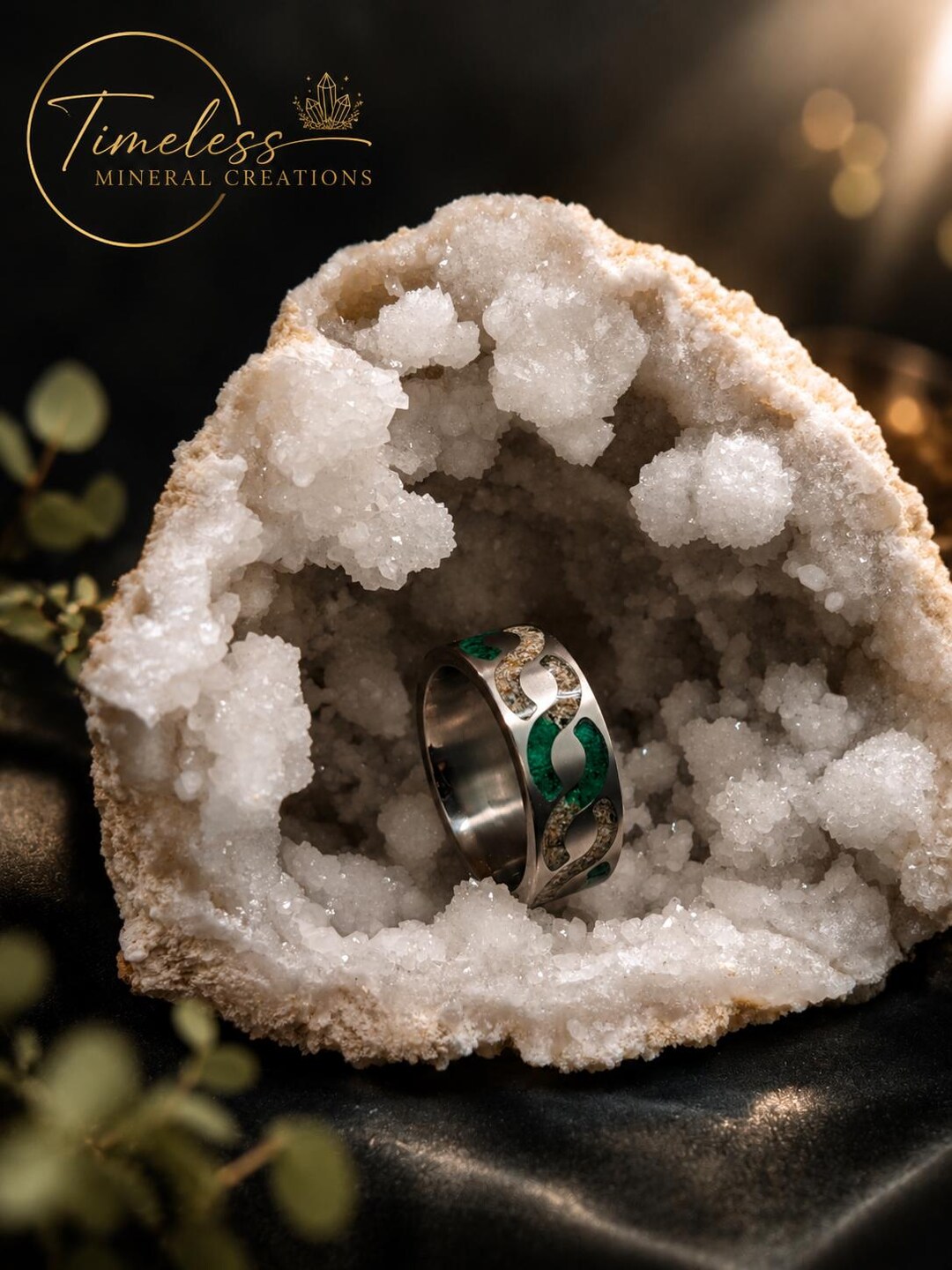 Celtic Knot Titanium Cremation Ring, Ashes Keepsake, Memorial Jewelry ...