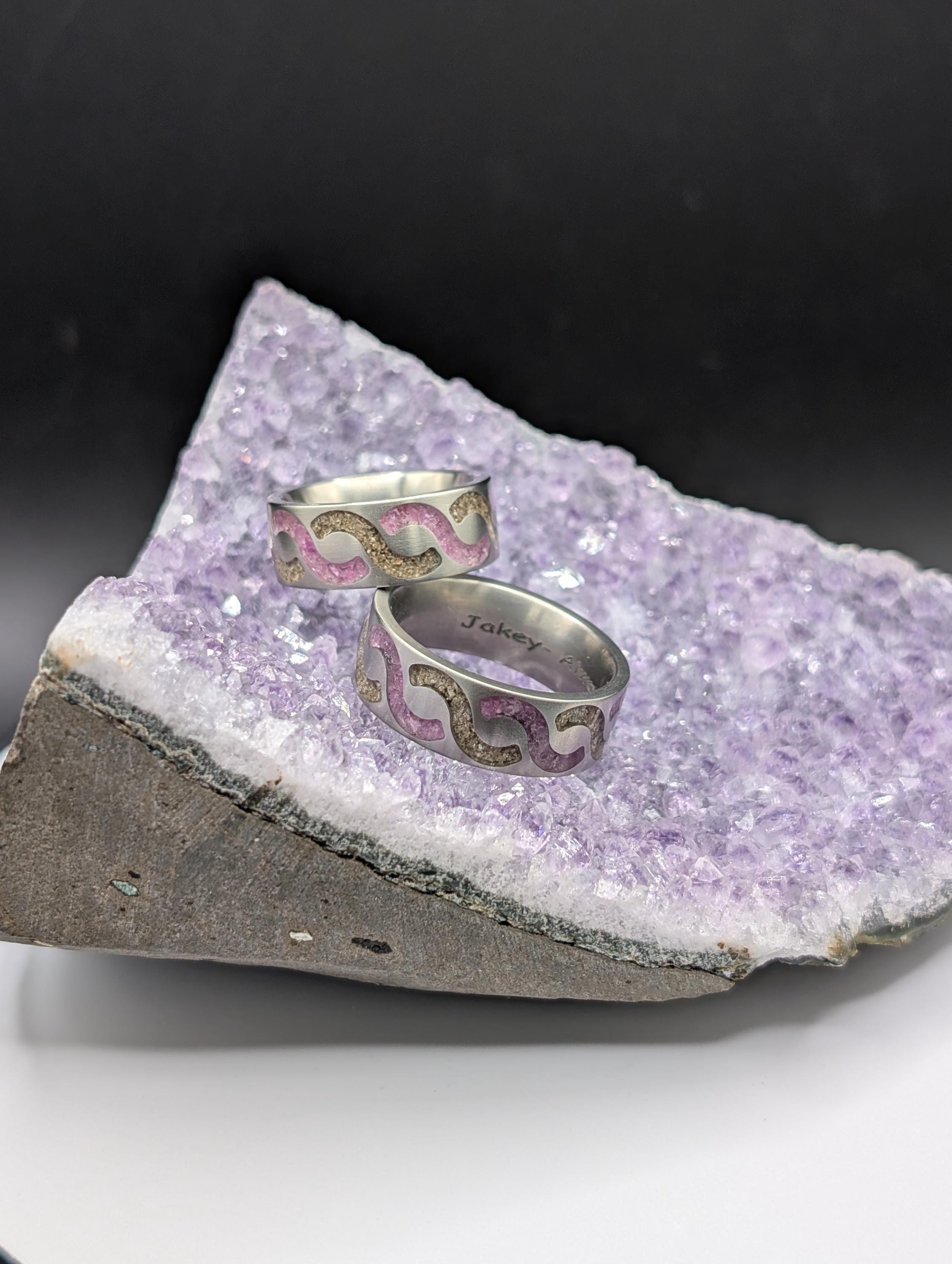 Celtic Knot Titanium Cremation Ring, Ashes Keepsake, Memorial Jewelry ...