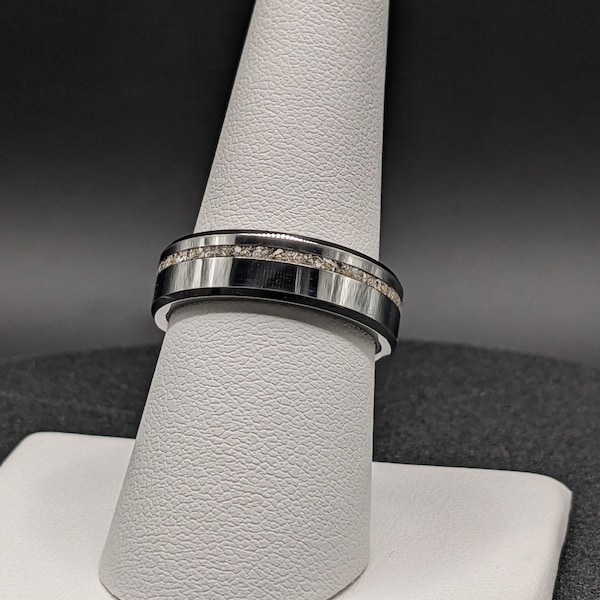 Bagues/anneaux de crémation en tungstène à canal décalé, bague commémorative, souvenir des cendres, bijoux de crémation, hommage aux animaux de compagnie, cadeau pour la famille