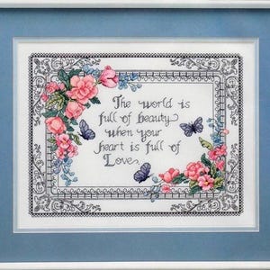 Cross Stitch Pattern Keeper Markup PDF + SAGA Heart Full of Love Seasons Flowers Butterflies Embroidery Chart Needlework Instant Download image 2