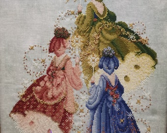 PDF + SAGA Digital Cross Stitch Pattern Firefly Fairies Angel Cross Stitch Pattern Woman Ladies Nature Forest Embroidery Chart Embroidery Fairies