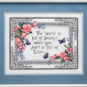 Cross Stitch Pattern Keeper Markup PDF + SAGA Heart Full of Love Seasons Flowers Butterflies Embroidery Chart Needlework Instant Download image 3