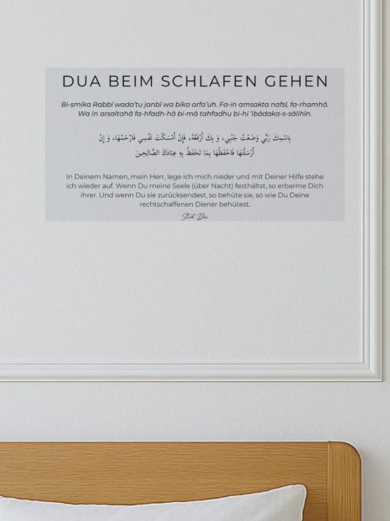 Stick Dua Cards – Islamisches Geschenk für Eid & Ramadan – Dua beim Aufwachen, vor dem Schlafen, beim Verlassen des Hauses Beim schlafen gehen