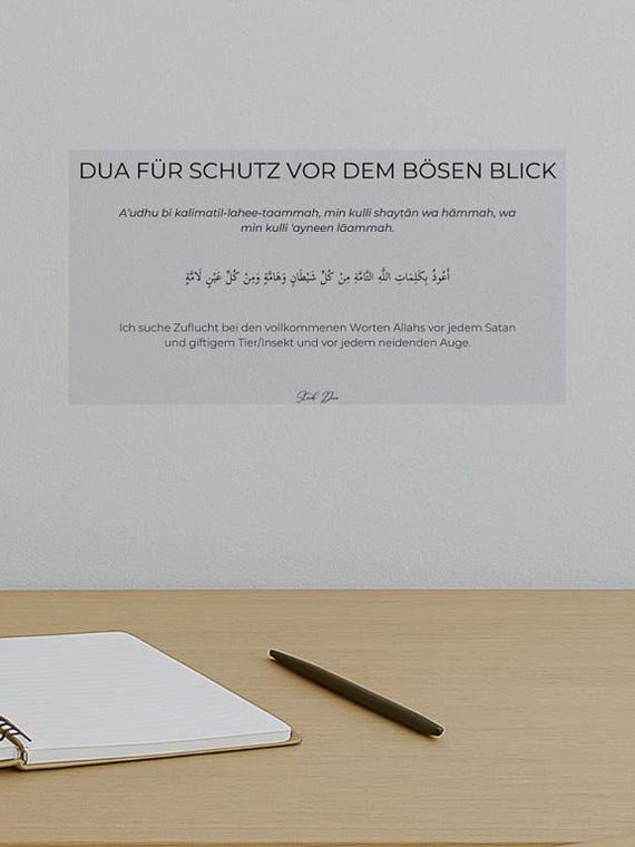 Stick Dua Cards – Islamisches Geschenk für Eid & Ramadan – Dua beim Aufwachen, vor dem Schlafen, beim Verlassen des Hauses