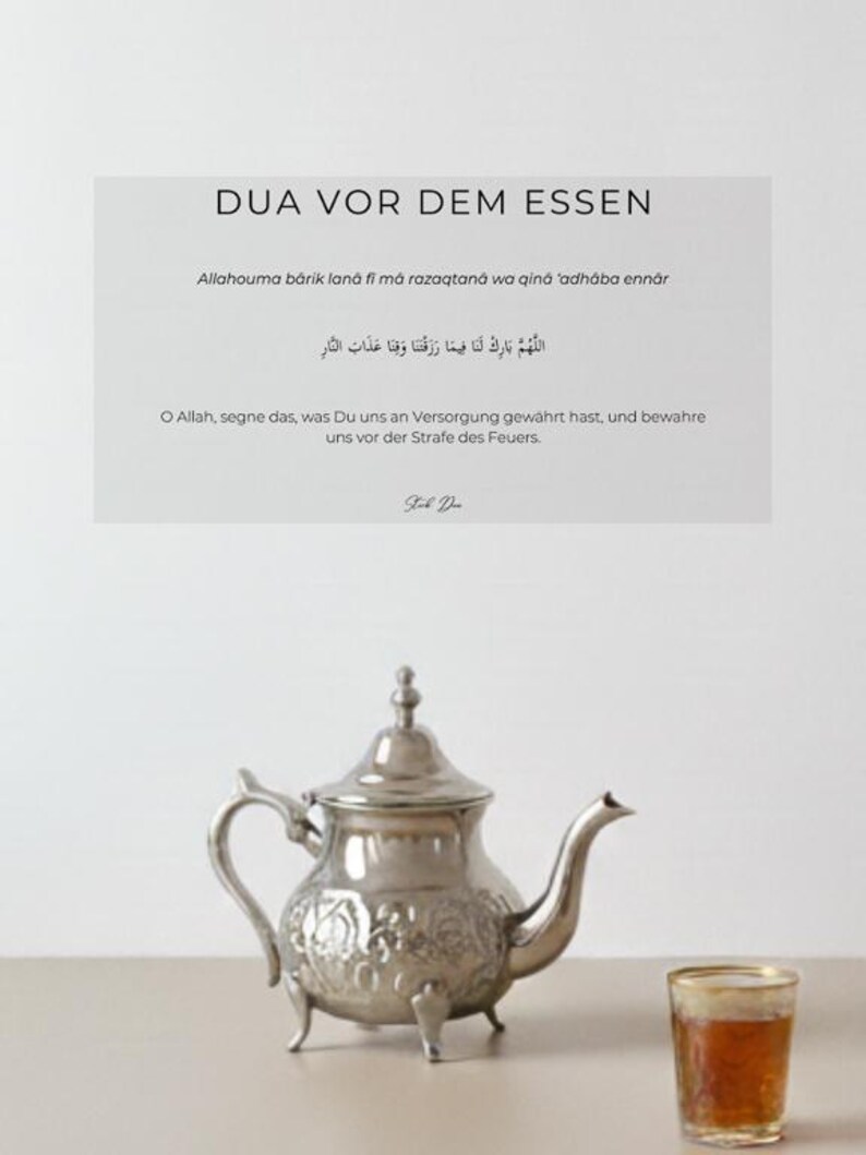 Stick Dua Cards – Islamisches Geschenk für Eid & Ramadan – Dua beim Aufwachen, vor dem Schlafen, beim Verlassen des Hauses Vor dem essen