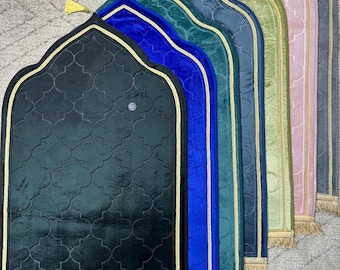 Personalized Islamic Dome Shape Prayer Rugs 60 x 120 cm for Muslim Sajadad Eid Ramadan Gift
