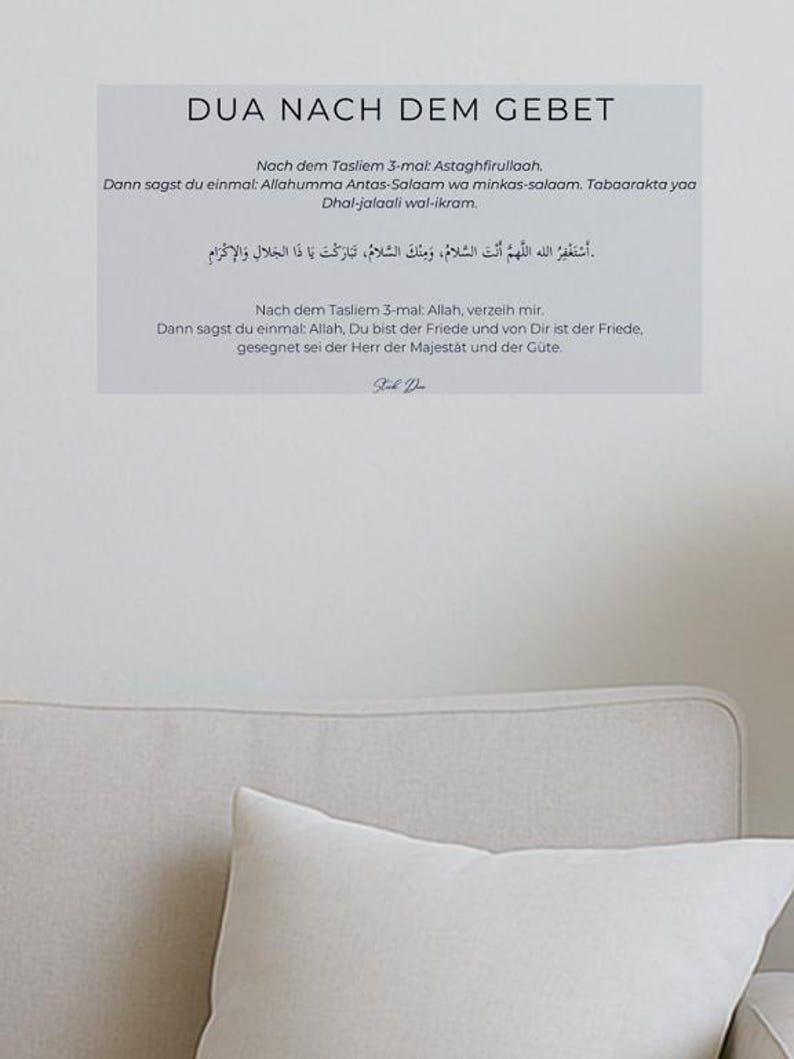 Stick Dua Cards – Islamisches Geschenk für Eid & Ramadan – Dua beim Aufwachen, vor dem Schlafen, beim Verlassen des Hauses Nach dem gebet