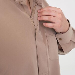 Saoedische Qamis - Moslim kamis met kraag voor heren - Elegante islamitische kleding, ideaal voor Ramadan, Eid of bruiloften - Eid-cadeauset afbeelding 11