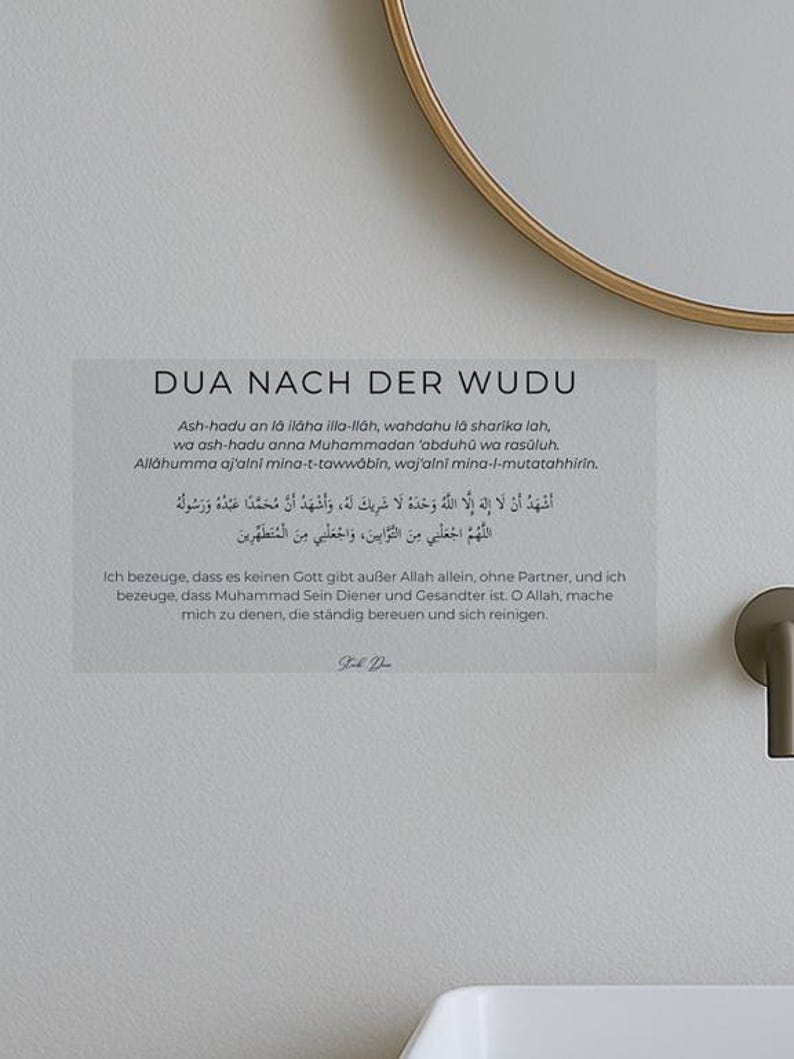 Stick Dua Cards – Islamisches Geschenk für Eid & Ramadan – Dua beim Aufwachen, vor dem Schlafen, beim Verlassen des Hauses Nach der wudu