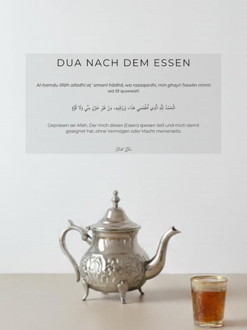 Stick Dua Cards – Islamisches Geschenk für Eid & Ramadan – Dua beim Aufwachen, vor dem Schlafen, beim Verlassen des Hauses Nach dem essen
