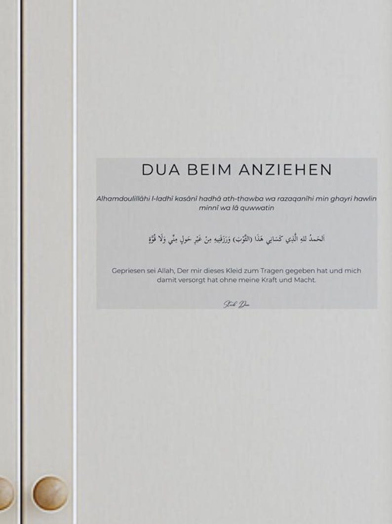 Stick Dua Cards – Islamisches Geschenk für Eid & Ramadan – Dua beim Aufwachen, vor dem Schlafen, beim Verlassen des Hauses Beim anziehen