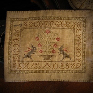 Primitive Cross Stitch Sampler Pattern Needlebook primitivebettys PDF ePattern Instant Download