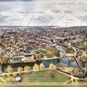 Landkarte von Straßburg nach Avon von David Purdie