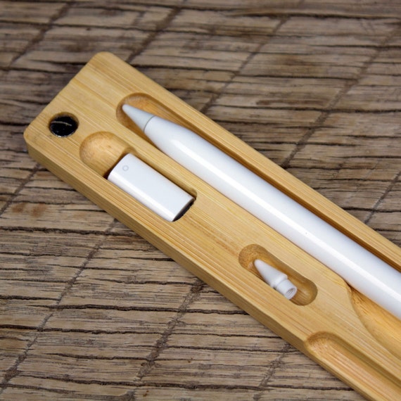 Bamboo Apple Pencil Case Etsy