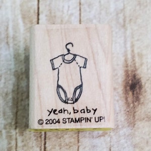 BABY ONESIE - yes baby - 2004 timbro stampin up