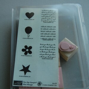En deux étapes Stampin ' Mini Messages ~ Stampin ' up jeu de timbres