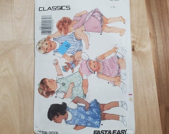 vintage BUTTERICK 4784 ~  Baby pinafore - size L-XL - CUT