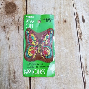 Vintage Butterfly applique -Naaien op