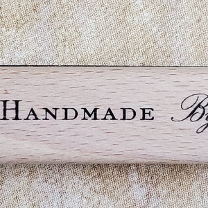 HANDMADE BY - rubber stamp