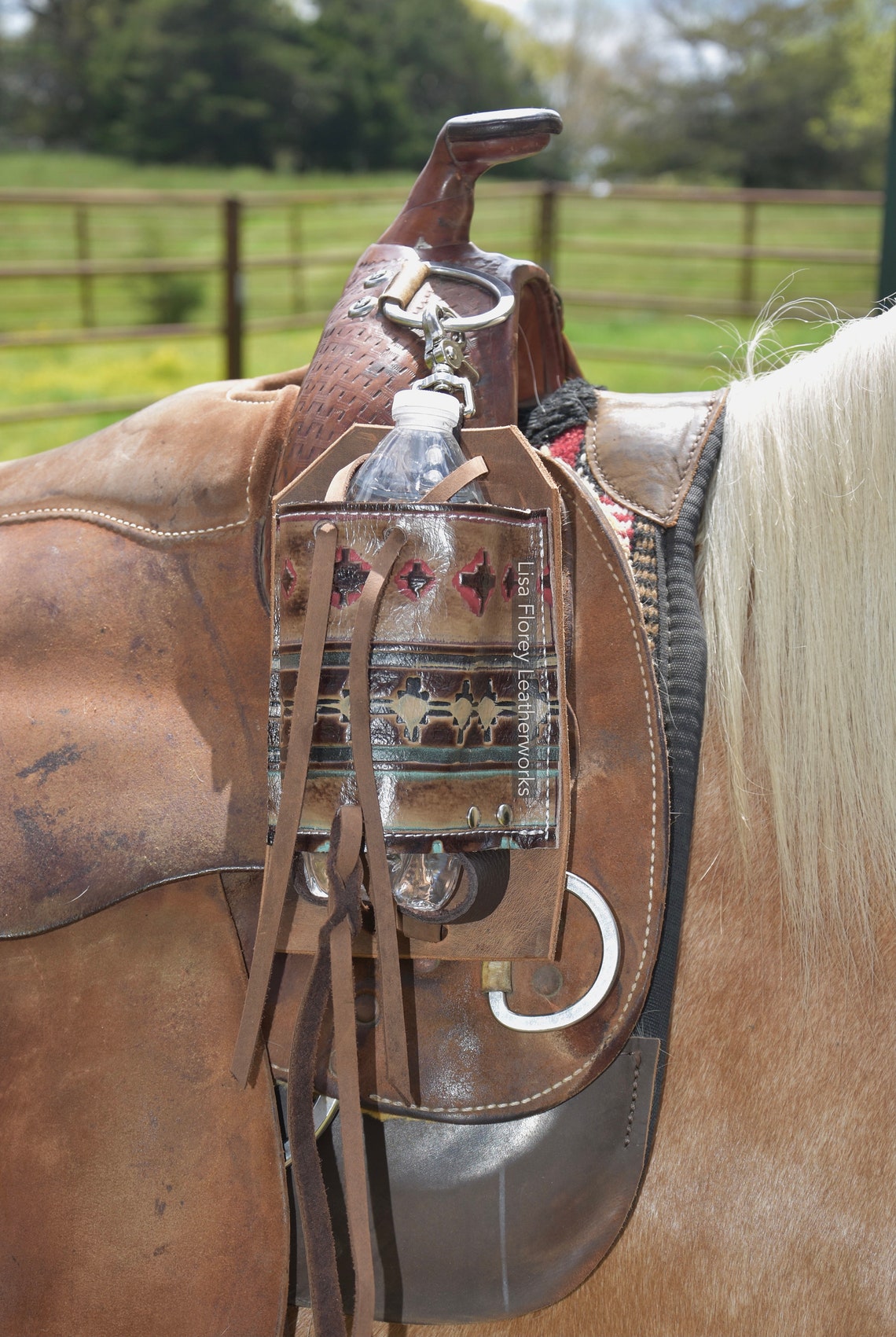 Trail Riding Water Bottle Holder Leather Drink Holder for Etsy