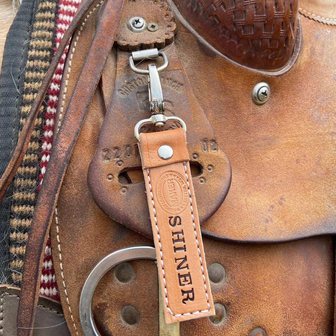 Horse ID Tags Equine identification leather nameplates for Etsy