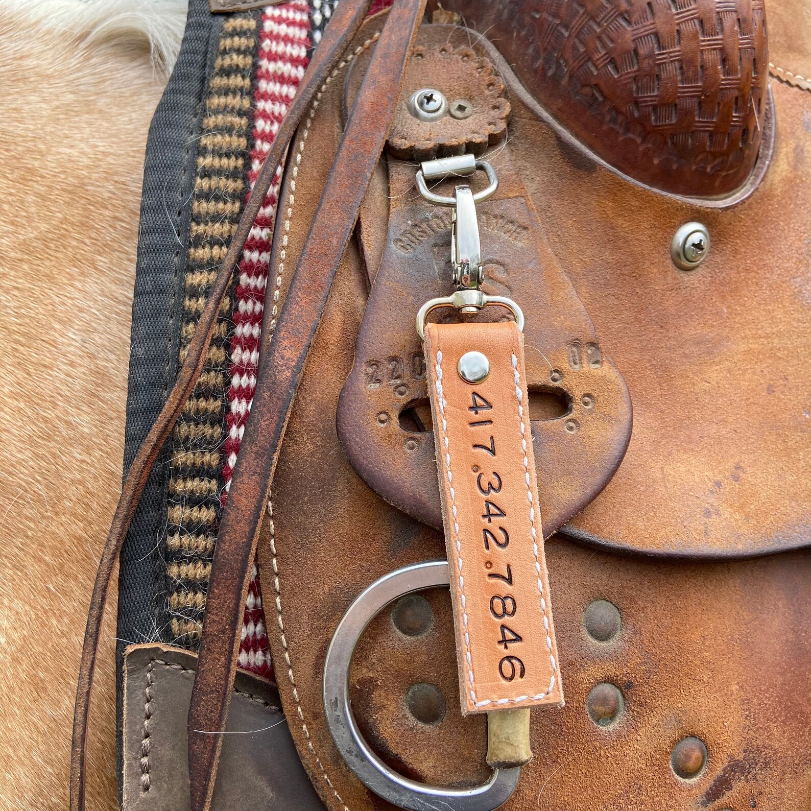 Horse ID Tags Equine identification leather nameplates for Etsy