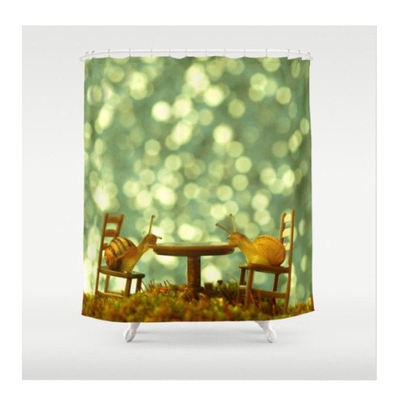Snails Shower Curtain Searching The Stars Kids Decor Sweet Image 0