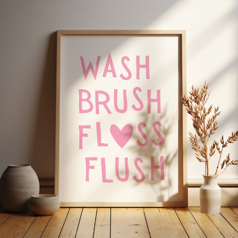 Bathroom Decor Wall Art, Bathroom Wall Decor Prints, Funny Bathroom Art ...