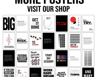 Stampa artistica da parete motivazionale su tela, con citazioni
