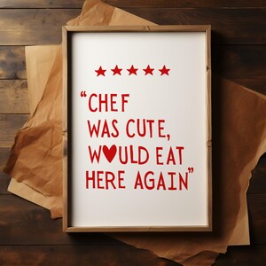 Lustige Küchentücher – "Chef Was Cute Would Eat Here Again" | 40,6 X 61 Cm | Geschenk Für Köche