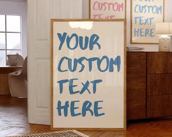 Poster con tipografia personalizzata, decorazione murale con citazione personalizzata, stampa di testo vintage a tema costiero