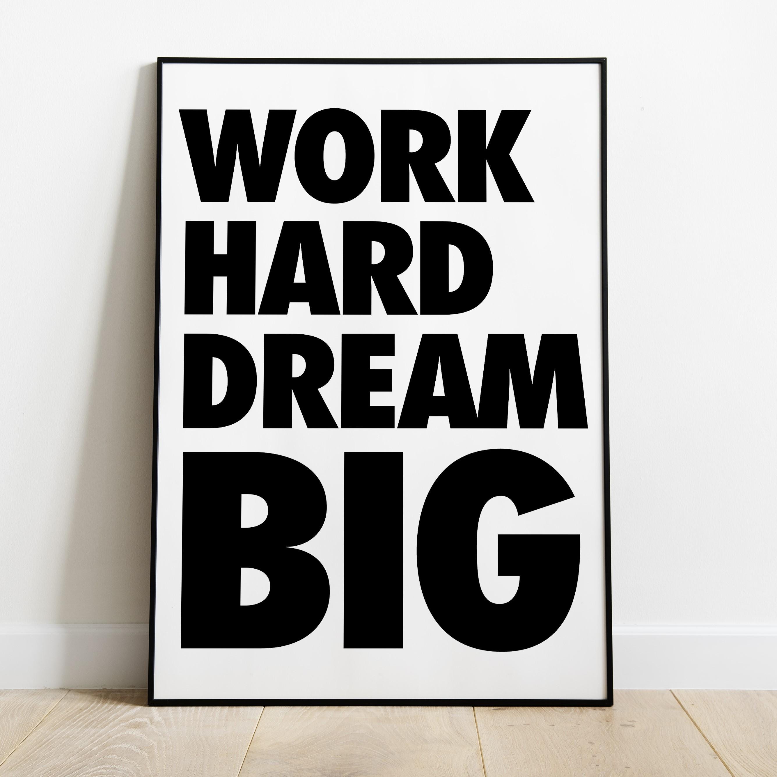 Minimalist Motivational Poster: Inspirational Quote Art (no Frame) - Etsy