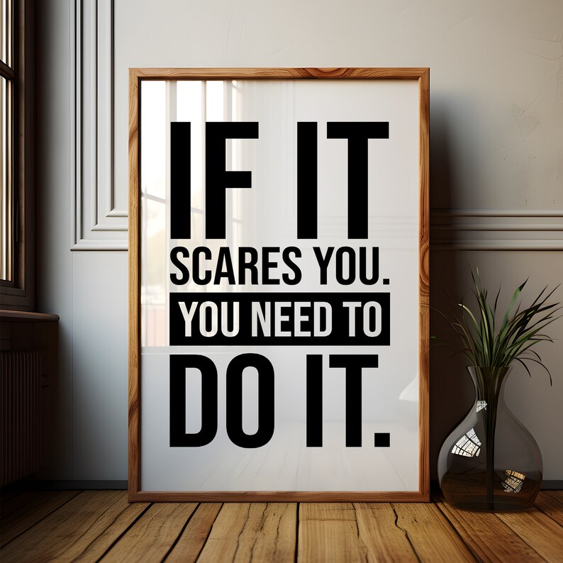 Do It Poster, Do It Minimalist Motivational Wall Art Quotes Print