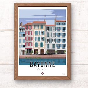 Bayonne Poster / Basque Country Poster