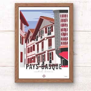 Basque Country Poster / Saint-Jean-de-Luz Facade Poster